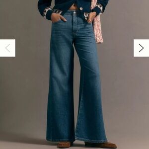 NWT Anthropologie Adi Mid-Rise Flare Jeans by Pilcro, 31 Waist (Size 12)